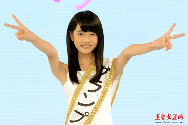  12岁女孩成日本新“国民美少女” 容貌甜美 