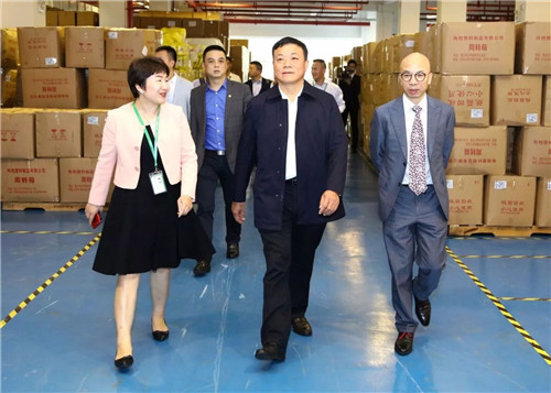 长沙国家高新区管委会党工委委员陈大庆一行莅临绿叶视察指导